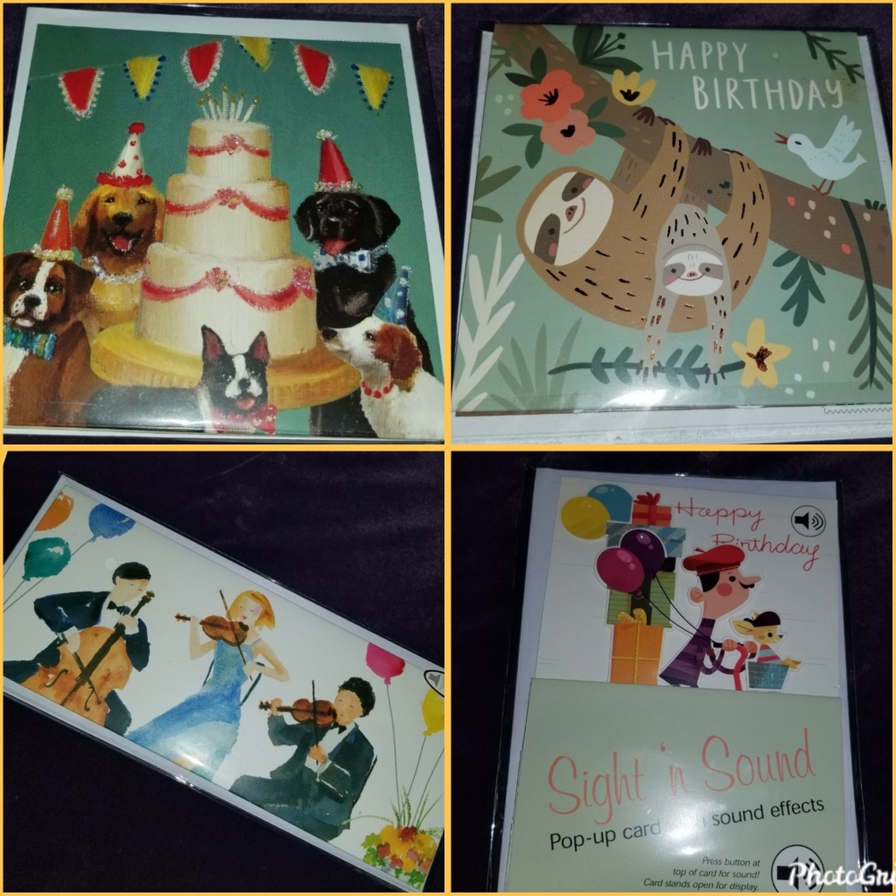 3D Birthday card lot